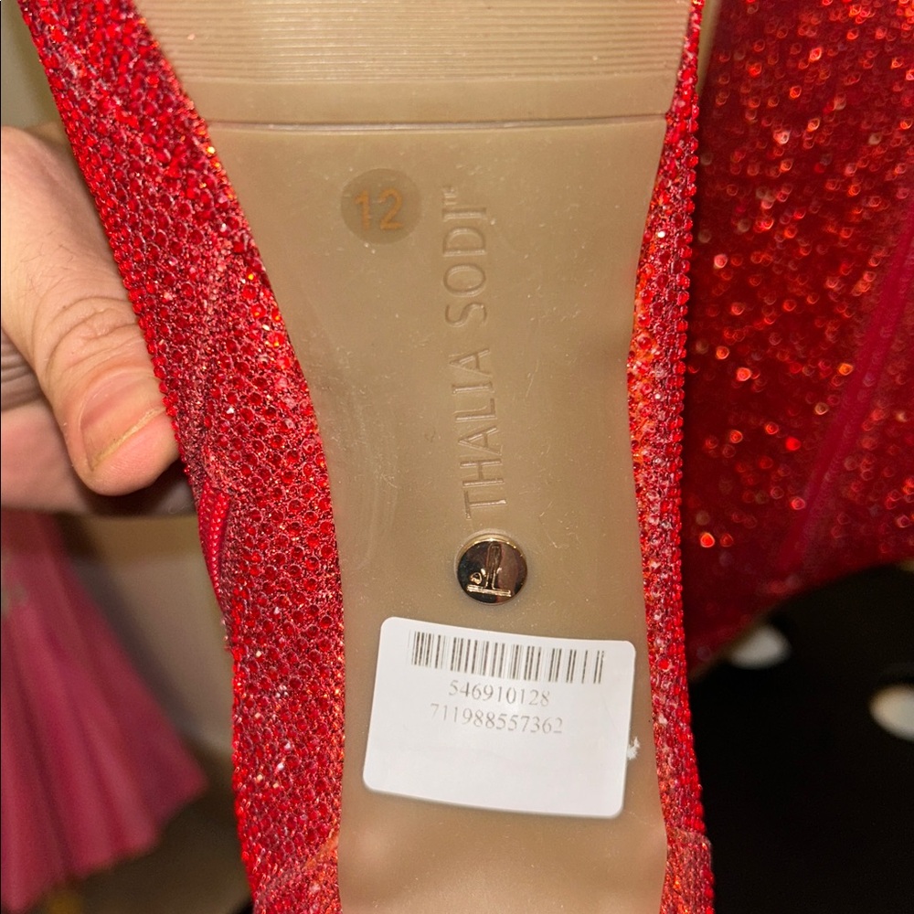 Red Rhinestone Boots Size 12 - Picture 9 of 9